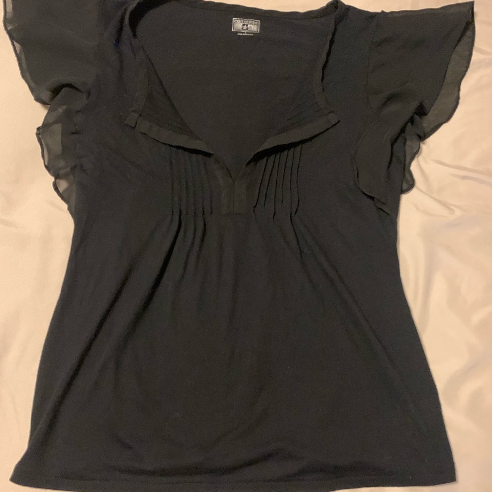Converse Black Blouse
